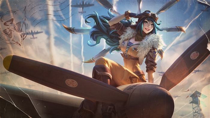Aviator Irelia from League of Legends 4K