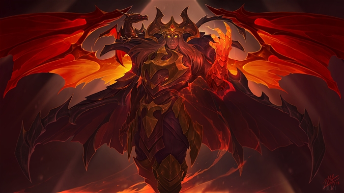 Dragon Master Swain from League of Legends 4K
