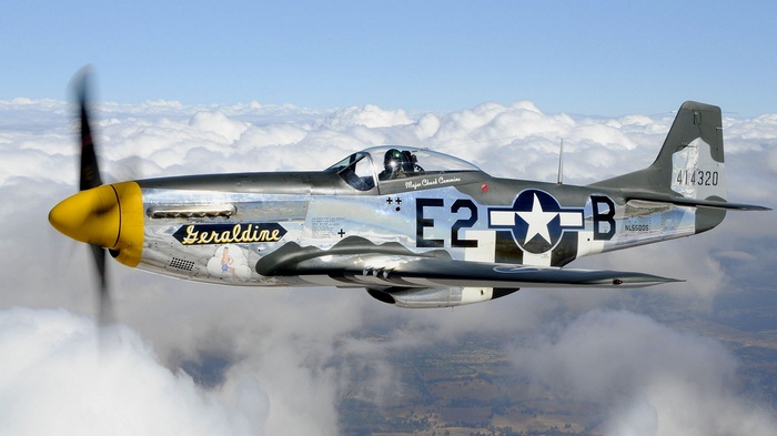 P-51 Mustang 'Geraldine' aircraft in flight