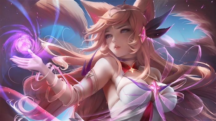 Star Guardian Ahri from League of Legends 4K