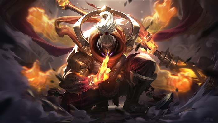 Jax from League of Legends with God Staff 4K