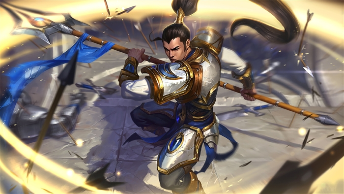 Xin Zhao from League of Legends Splash Art Update 4K