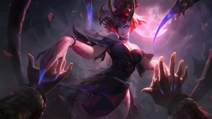 Blood Moon Evelynn from League of Legends 4K