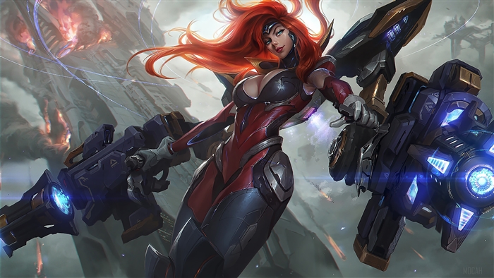 Gun Goddess Miss Fortune from League of Legends 4K