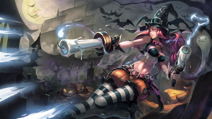 Miss Fortune from League of Legends Halloween 4K