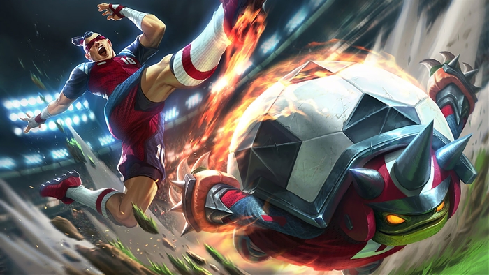 Sweeper Rammus and Playmaker Lee Sin from League of Legends 4K