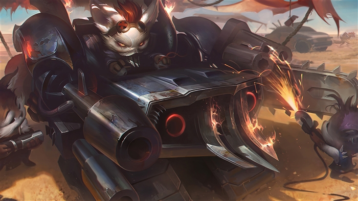Badlands Baron Rumble from League of Legends 4K
