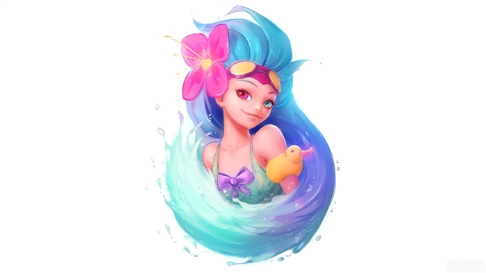 Pool Party Zoe from League of Legends 4K