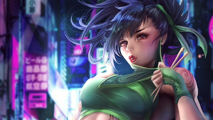 Akali from League of Legends 4K