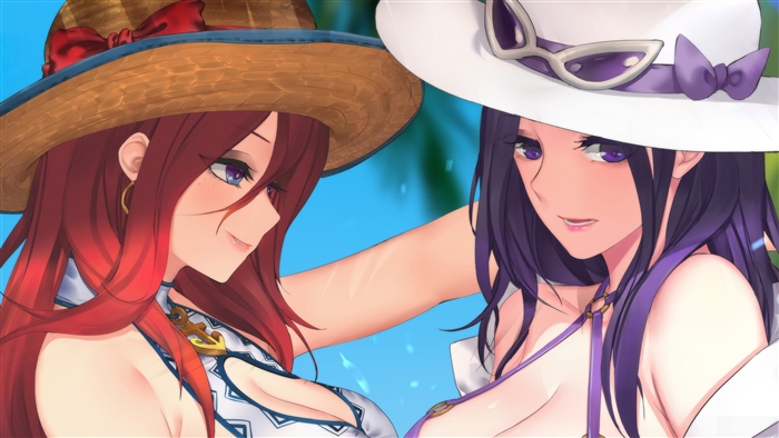 Pool Party Miss Fortune and Caitlyn from League of Legends 4K