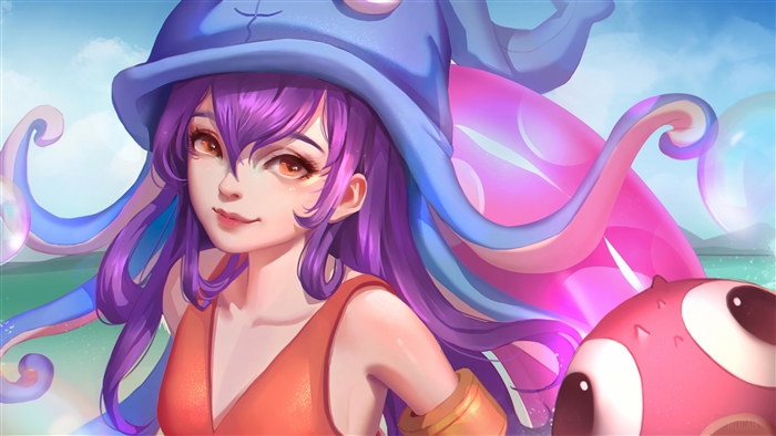 Pool Party Lulu from League of Legends 4K