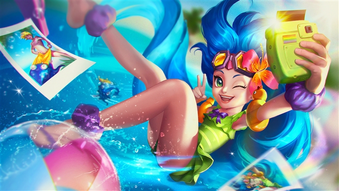 Pool Party Zoe from League of Legends 4K