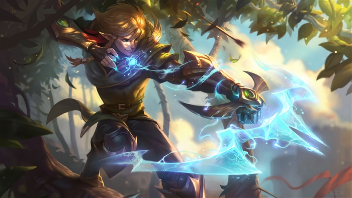 Ezreal from League of Legends Nottingham Splash Art 4K