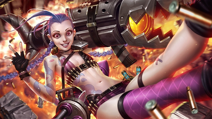 Jinx from League of Legends 4K