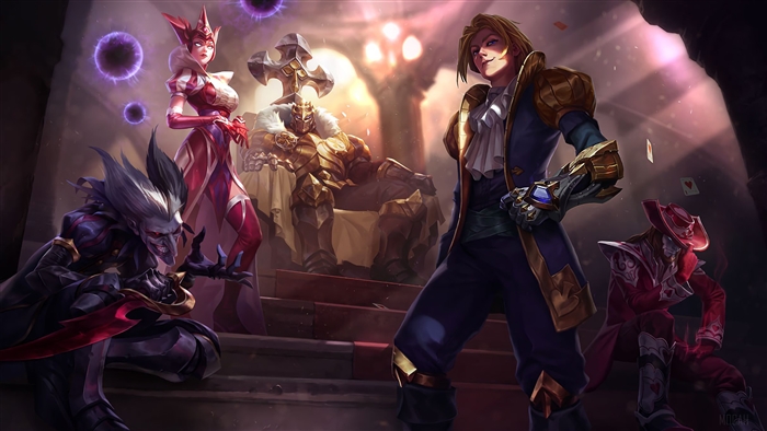 League of Legends: Ace of Spades Ezreal Splash Art