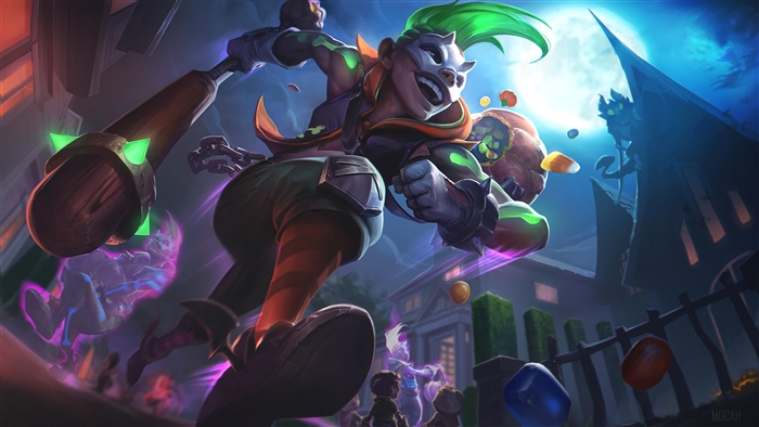 Trick or Treat Ekko from League of Legends 4K