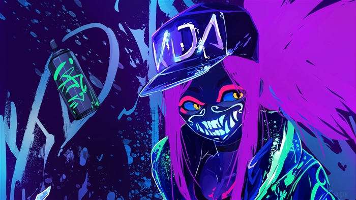 K/DA Akali from League of Legends 4K
