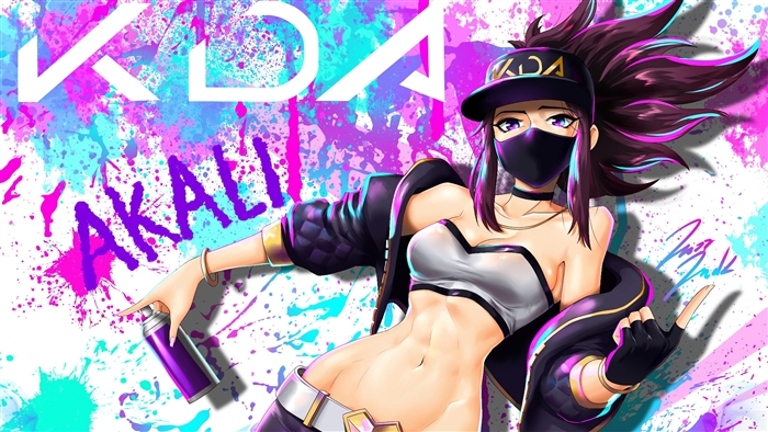 Akali from K/DA League of Legends 4K