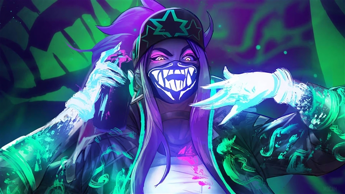 Akali from League of Legends K/DA 4K