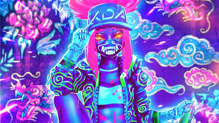 K/DA Akali from League of Legends 4K