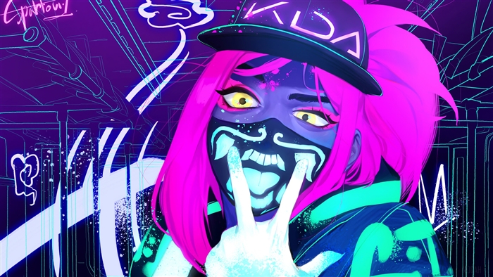 Akali from K/DA League of Legends 4K