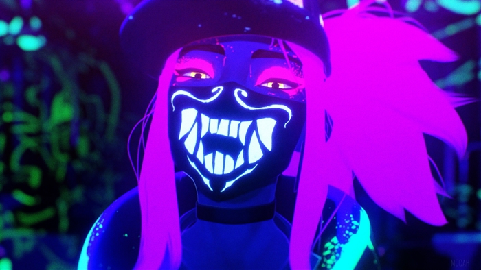 Neon Akali from K/DA POP/STARS League of Legends 4K