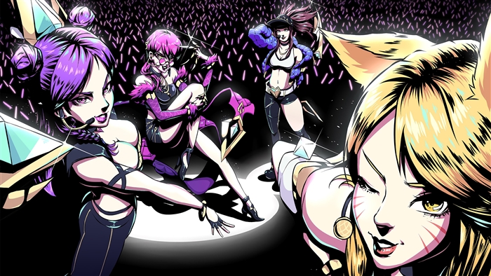 K/DA members from League of Legends POP/STARS 4K