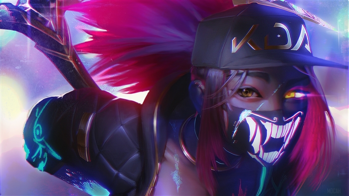 Akali from K/DA in League of Legends 4K