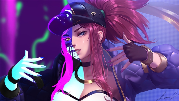 K/DA Akali from League of Legends 4K