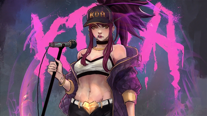 Akali from K/DA League of Legends 4K