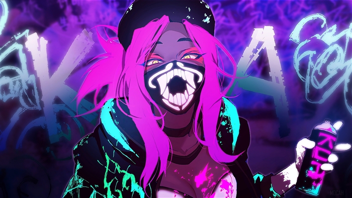 K/DA Akali from League of Legends 4K