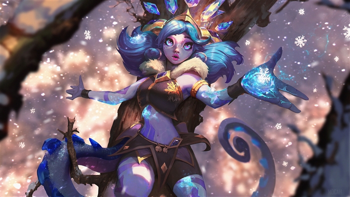 Winter Wonder Neeko from League of Legends 4K