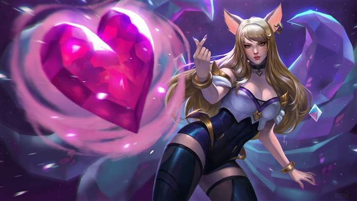Ahri from League of Legends K/DA POP/STAR 4K