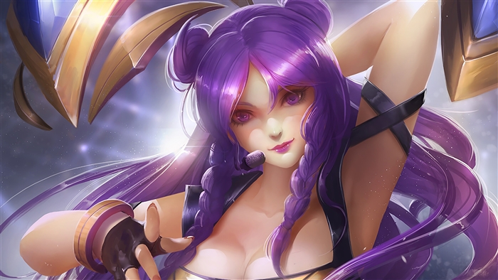Kaisa from K/DA POP/STAR League of Legends 4K