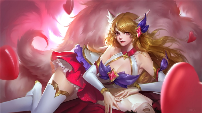 Star Guardian Ahri from League of Legends 4K