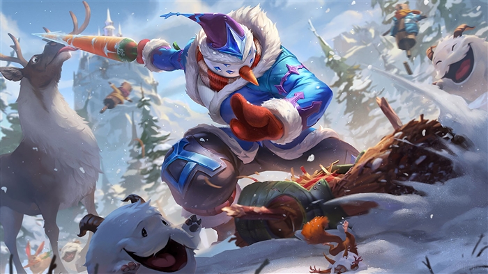 Snow Man Yi from League of Legends 4K
