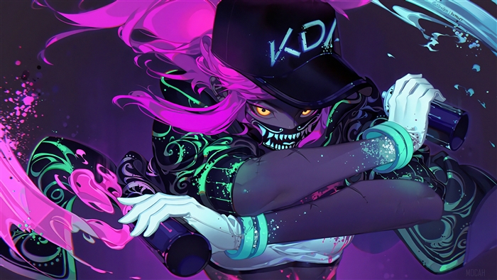 Akali from League of Legends K/DA 4K