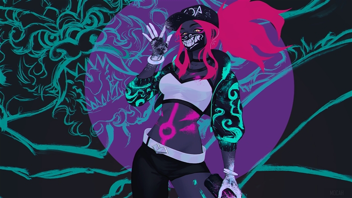 Akali from K/DA (League of Legends) 4K