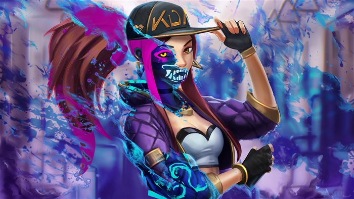 K/DA Akali from League of Legends 4K