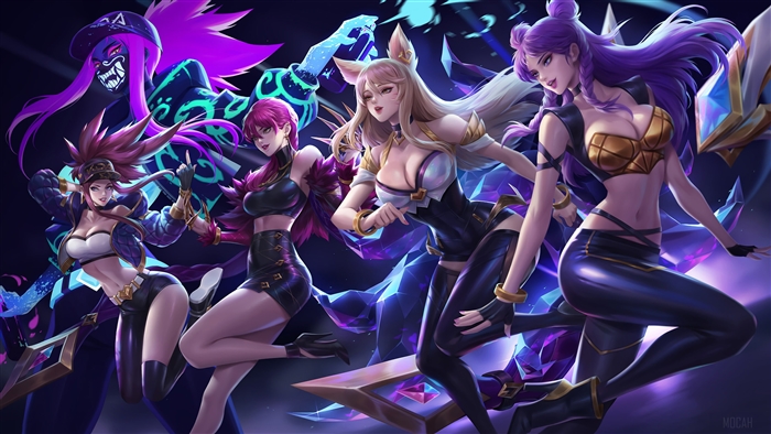 K/DA members from League of Legends 4K