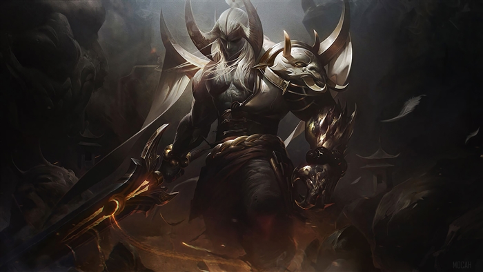 Blood Moon Aatrox Prestige Edition 4K Artwork