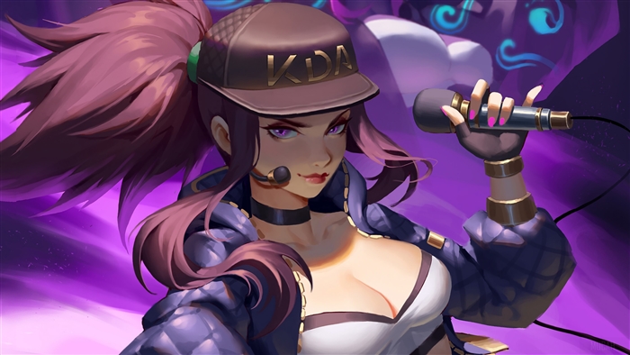 Akali from K/DA (League of Legends) 4K