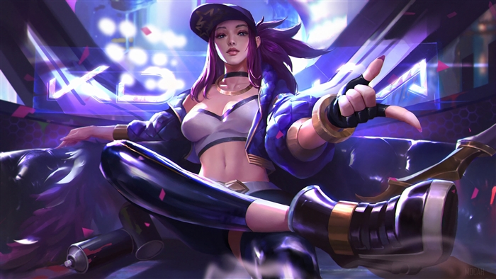 K/DA Akali from League of Legends 4K