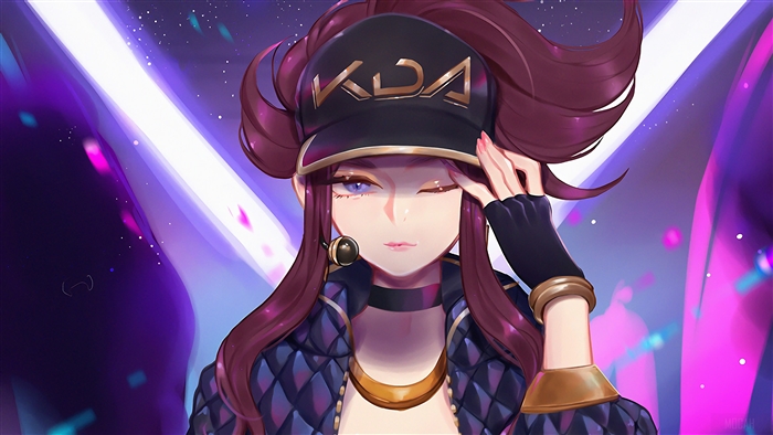 Akali from K/DA in League of Legends 4K