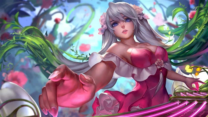 Sweetheart Sona from League of Legends 4K