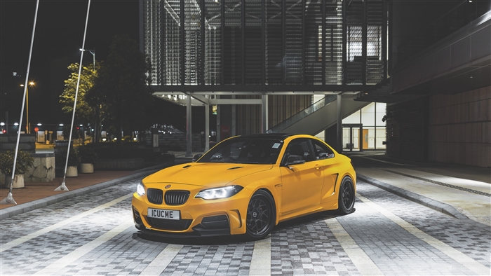 Yellow Manhart MH2 400 BMW Coupe 4K