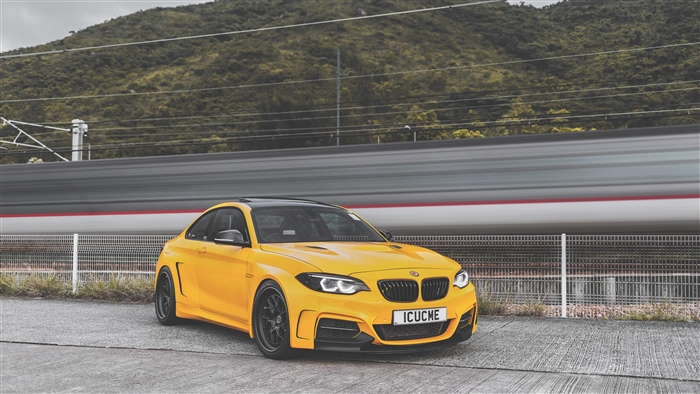 Yellow Manhart MH2 400 BMW M2 4K