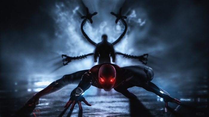 Spider-Man vs. Doctor Octopus What If Art 4K