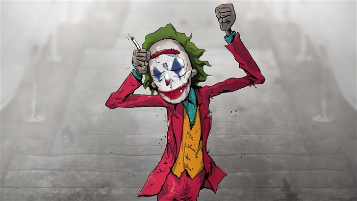 Joker from Batman on Stairs 4K
