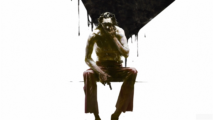Joker sitting alone with a gun 4K